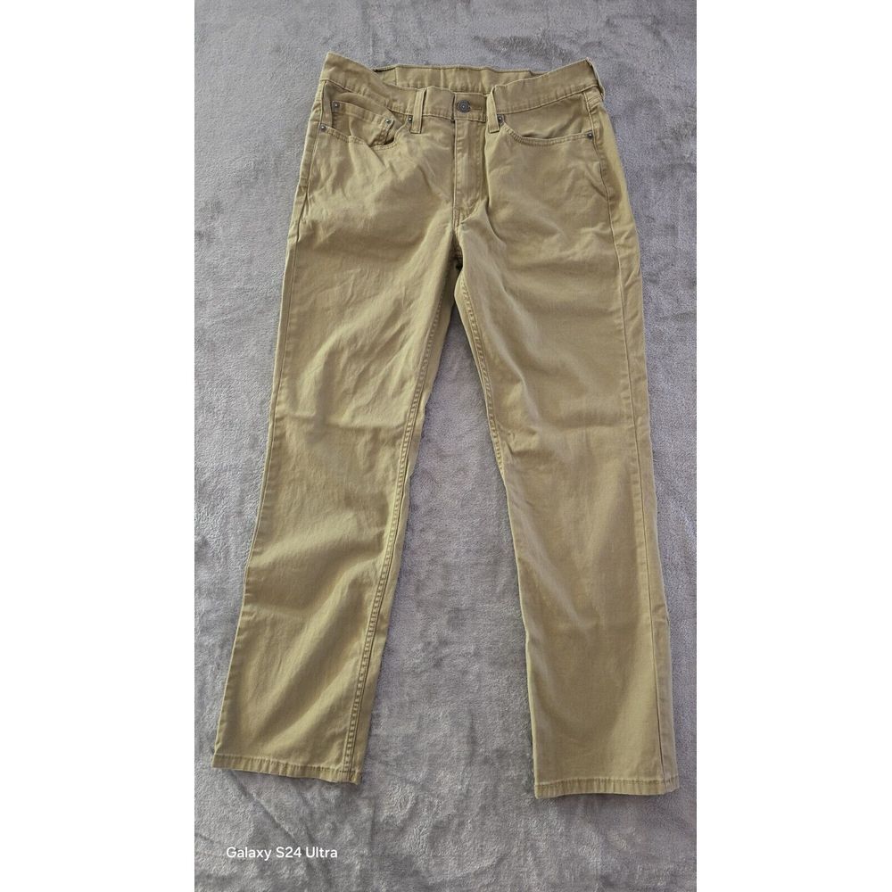 Levis Men's 514 Jeans Straight Leg Tan Khaki Jeans 34x32